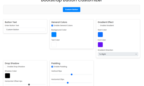 Bootstrap Button Customizer